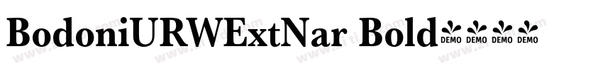 BodoniURWExtNar Bold字体转换